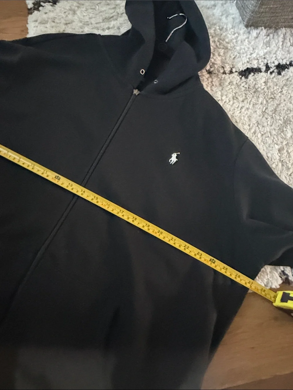 Polo by Ralph Lauren Black Full-Zip Hooded Sweatshirt